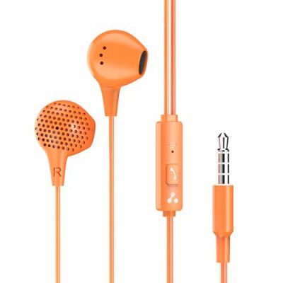 Ambrane Wired Earphones with Mic | 3.5mm Audio Jack | 14mm Driver for HD Sound