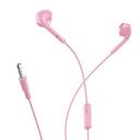 Ambrane Wired in Ear Earphones with in-line Mic for Clear Calling, 14mm Dynamic Drivers for BoostedBass™, 3.5mm Jack, Multi-Functional Controller (Stringz 38 Lite, Pink)...
