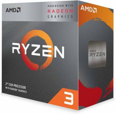 amd Ryzen 3 3200G with Radeon Vega 8 Graphics (YD3200C5FHBOX) 3.6 Ghz Upto 4 GHz AM4 Socket 4 Cores 4 Threads 2 MB L2 4 MB L3 Desktop Processor  (Silver)