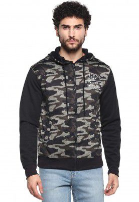 AMERICAN CREW Men's Poly Cotton Hooded Hoodie