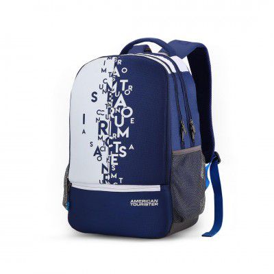 American Tourister 32 Ltrs Blue Casual Backpack (AMT FIZZ SCH BAG 02 - BLUE)