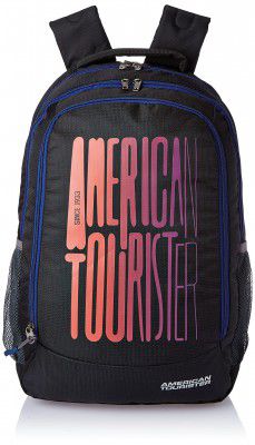 American Tourister 51 cms Black Casual Backpack (AMT Fizz SCH Bag 03)(33cms x 22cms x 51cms)