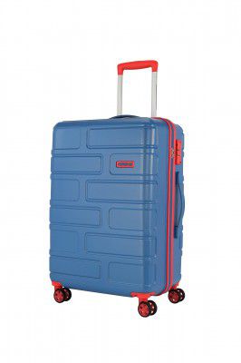 American Tourister Bricklane+ 80 cms Large Check-in Polycarbonate (PC) Hard-Sided 4 Wheels Spinner Luggage Bag (Cobalt Blue)
