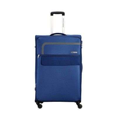 American Tourister Geneva Polyester 56 cms Blue Softsided Cabin Luggage