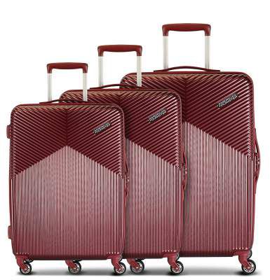 American Tourister Georgia Polycarbonate Red Hardsided Luggage Set