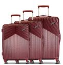 American Tourister Georgia Polycarbonate Red Hardsided Luggage Set...
