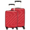 American Tourister Kamiliant Polypropylene Kiza Combo Set Of 2 Ruby Red Small And Medium 4-Wheel Check-In Suitcase...