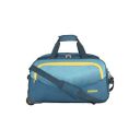 American Tourister Ohio Polyester 65 Cms Wheel Travel Duffle Bag (Blue), W-30 CM...