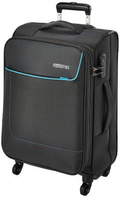 American Tourister Polyester 22.83 inches Soft Carry-on Suitcase