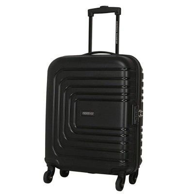 American Tourister Unisex Zip Closure Hard Trolley (Black_55)