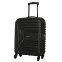 American Tourister Unisex Zip Closure Hard Trolley (Black_55)...