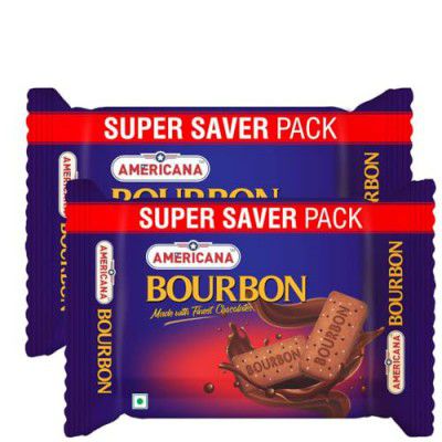 Americana Bourbon Made With Finest Chocolate |Super Saver Pack| Pack Of 2 | (500g x 2)
