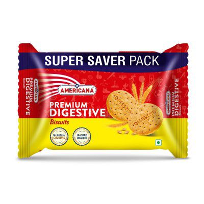 Americana Digestive Biscuits | High Fiber and Goodness of Wheat flour (Atta) Biscuit | 495g