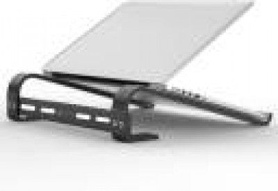 AMEXTRON Laptop Stand Ventilated Lapdesk Compatible with Tablets and Laptops ALS A1 Laptop Stand, Ergonomic Aluminum Computer Stand, Laptop Riser(upto 15.6 ) Laptop Stand