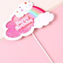 AMFIN® Rainbow Cake Topper Birthday For Girls ...