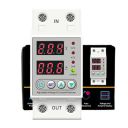 amiciSmart Automatic Over/Under Voltage and Over Load Protection (Adjustable Setting) with Auto Re-Connect LED Display Standard Din-Rail Mounted Single Phase 220V, 63A (13.8kW)...
