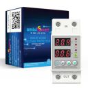 amiciSmart Automatic Over/Under Voltage and Over Load Protection (Adjustable Setting) with Auto Re-Connect LED Display Standard Din-Rail Mounted Single Phase 220V, 63A (13.8kW)...