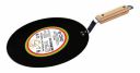 amicus Kitchen 9 Inch Iron Tawa for Roti Chapati Uttapam, Concave Iron Tava with Strong Wooden Handle, 1 Kg, Black...