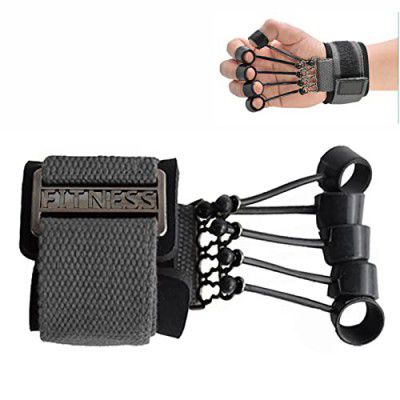 AMIFIT Finger Gripper Strength Trainer | Hand Exerciser Yoga Resistance Bands Finger Flexion And Extension Training Device