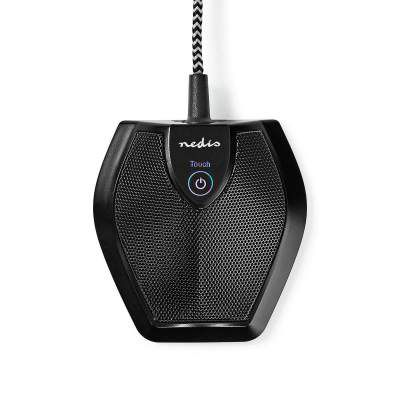Amigo Nedis Conference Wired Microphone | with Omnidirectional Pattern | USB Connector | for Podcasting, Gaming, YouTube Streaming, Recording etc. (Black)