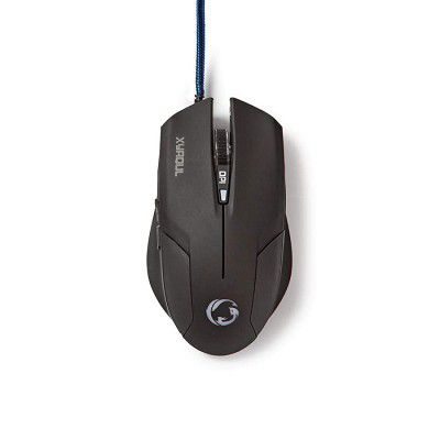Amigo Nedis Wired Gaming Mouse | RGB Mouse Backlite |with 6 Programmable Buttons | 1600 DPI (Black)