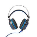 Amigo Nedis Wired Over-Ear Gaming Headset | with 7.1 Virtual Surround Sound | USB Connector | LED Light | Extra Bass (Black/Blue)...