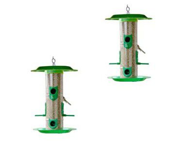 Amijivdaya Large Bird Feeder with hut Pack of 2