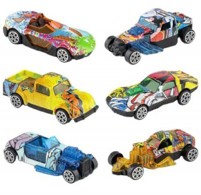 Amitasha 6 Unbreakable Racing Mini Diecast Car Models Set