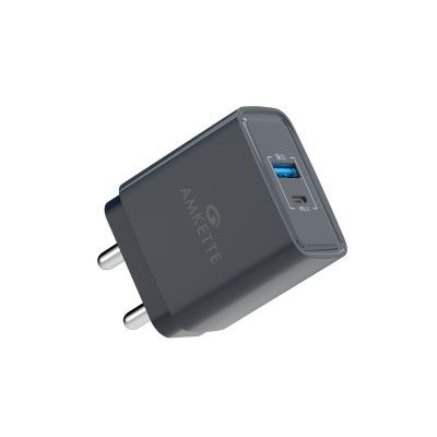 Amkette ChargePro 20W QC + PD USB Wall Fast Charger