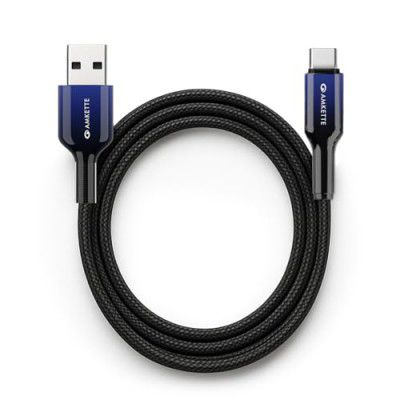Amkette ChargePro 65W Type C Cable Fast Charging | USB A to Type C Cable