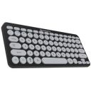 Amkette Optimus Bluetooth 4 in 1 Keyboard with 3 Bluetooth Devices and 1 USB Device Connectivity, Compact & Portable Size with On/Off Switch, Silent Keystrokes, Direct Multimedia Keys...