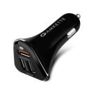 Amkette Power Pro 3 Port USB Car Charger with Quick Charge 3.0 (Black) (Without Cable)...