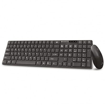Amkette Primus V2 Wireless Keyboard & Mouse Combo for PC, Laptop and Devices with USB Support
