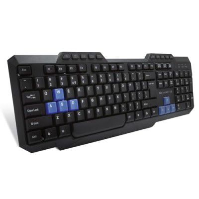 Amkette Xcite Neo USB Wired Keyboard for Laptops, PCs, and USB-Compatible Devices