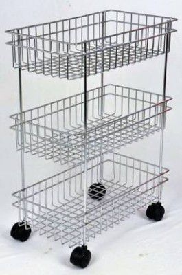 AMMEDARSHAN Fruits/Vegetables Kitchen Rack Steel Stainless Steel