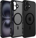 Amozo for iPhone 16 Back Case Cover | Defence Series Matte Mag-Safe Camera & Drop Protection Back Cover Case for iPhone 16 (Polycarbonate|Black)...