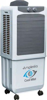 Amplesta 50 L Room/Personal Air Cooler (Grey, Coolmist 50L with 3 speed, 65mm Honeycomb)