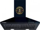 Amplesta 60 cm Wall Mounted Chimney (1150 CMH | EcoFlow 60cm Pyramid Kitchen chimney, Black | Baffle Filter)...