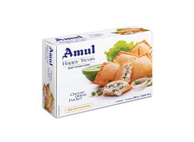 Amul Cheese Onion Samosa Pocket, 360 g