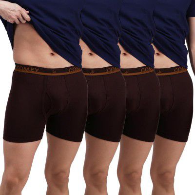 Amul Comfy Men Cotton Solid Airforce Trunk Combo Pack