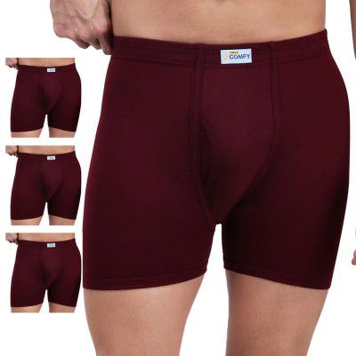 Amul Comfy Men Cotton Solid Trunk Pack of 3