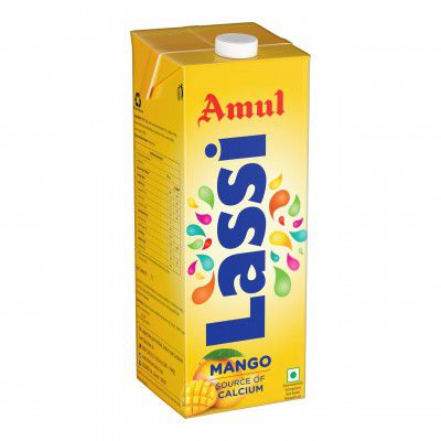 Amul Mango Lassi, 1L Tetra Pack, Liquid