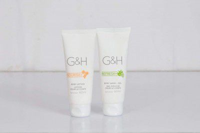 Amway G&H Nourish Body Lotion and Body Wash Gel (60 ml) - Pack of 2