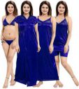 Amyence Pack of 6 Women Nighty Set (Blue)...