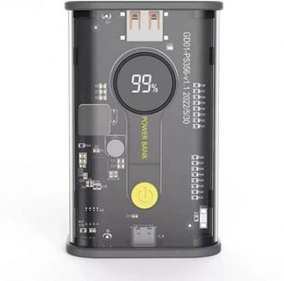 AMYTEL 10400 mAh 25 W Nano Pocket Size Power Bank  (Black, Lithium-ion, Fast Charging, Quick Charge 4.0)