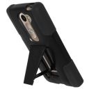 Amzer AMZ97899 Double Layer Hybrid Case with Kickstand for LG Leon H320 (Black)...