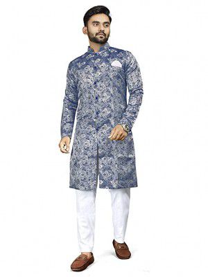 Amzira Mens Traditional Ethnic Wear Indo Western Dress Set