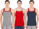 AN Fashion Cotton Fabric Gym Vest (Pack of 3)...
