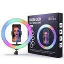 ANAB GI MJ26 10"/26cm RGB Ring Light with Mini Light Stand for YouTube | Photo-Shoot | Video Shoot | Live Stream | Reels | Makeup & Vlogging...