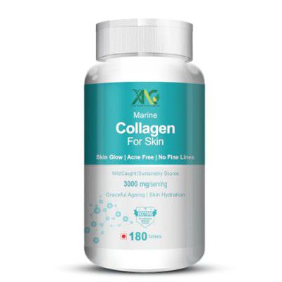 ANC Marine Collagen 3000Mg With Biotin & Vitamin C For Skin, Healthy Hair, Nails & Joints 180 Tablets (Pack of 1)